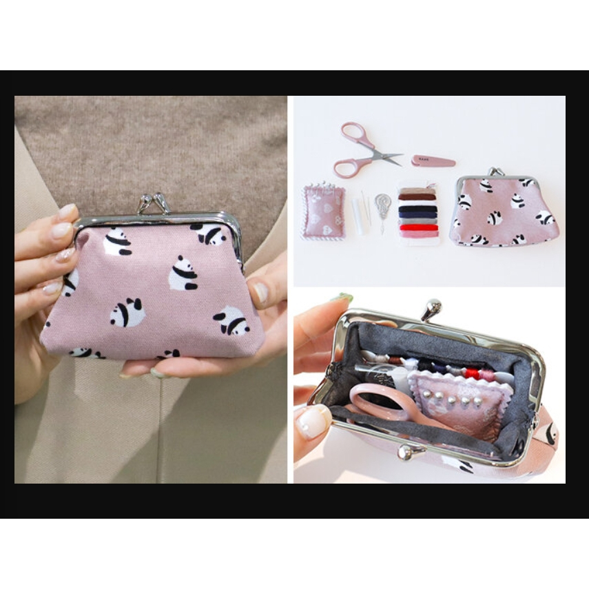 B368 ชุดกระเป๋าและชุดเย็บผ้าลายแพนด้า - รูปที่ 2