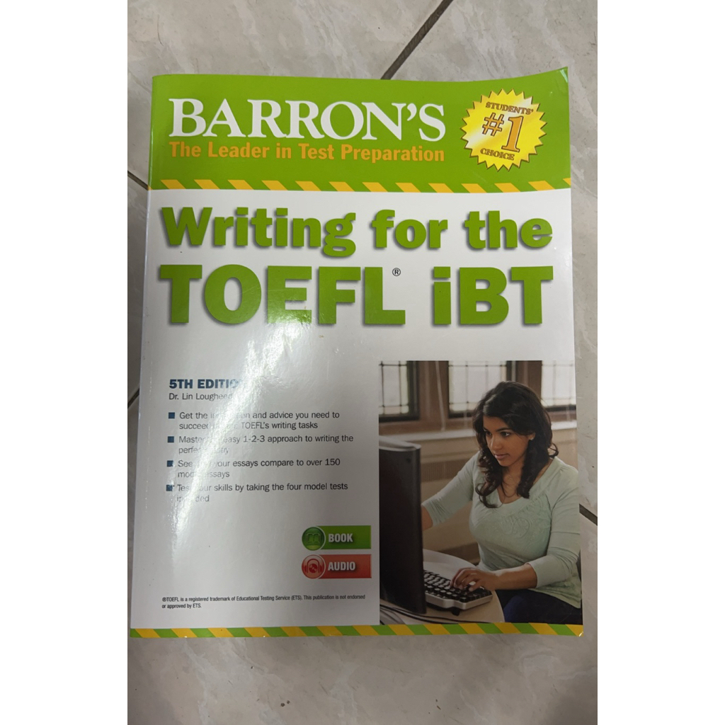 Barron’s writing for the toefl ibt 🌟ไม่มีขีดเขียน มี cd