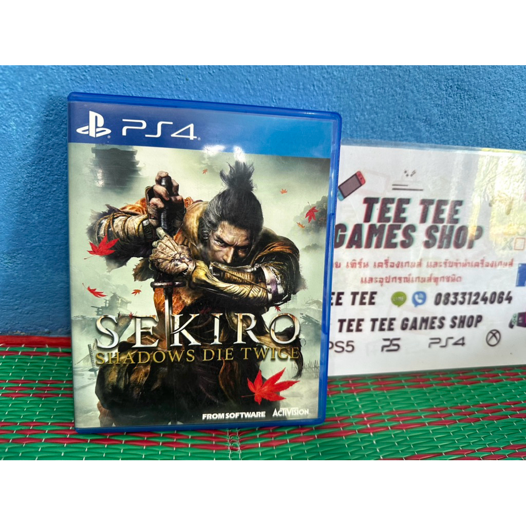 Sekiro shadows die twice ps4 แผ่นมือสอง โซน3 ซับภาษาไทย แผ่นสวยใช้งานปกติแผ่นสามารถใช้กับps5ได้