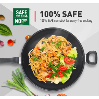 Tefal Cook Easy กระทะก้นลึก รุ่น B5038996 ขนาด 32 ซม. สีดำ