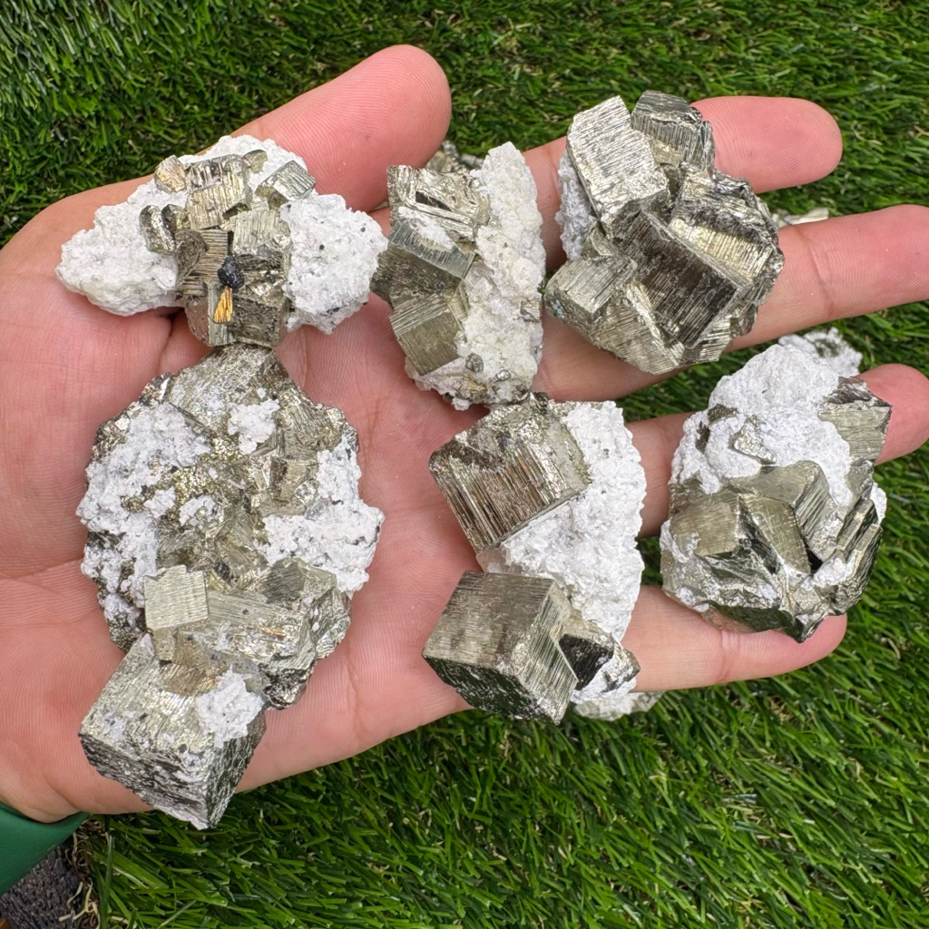 High-Quality Natural Pyrite Mineral Specimen | Raw Crystal Cluster for Collection, Décor & Therapy