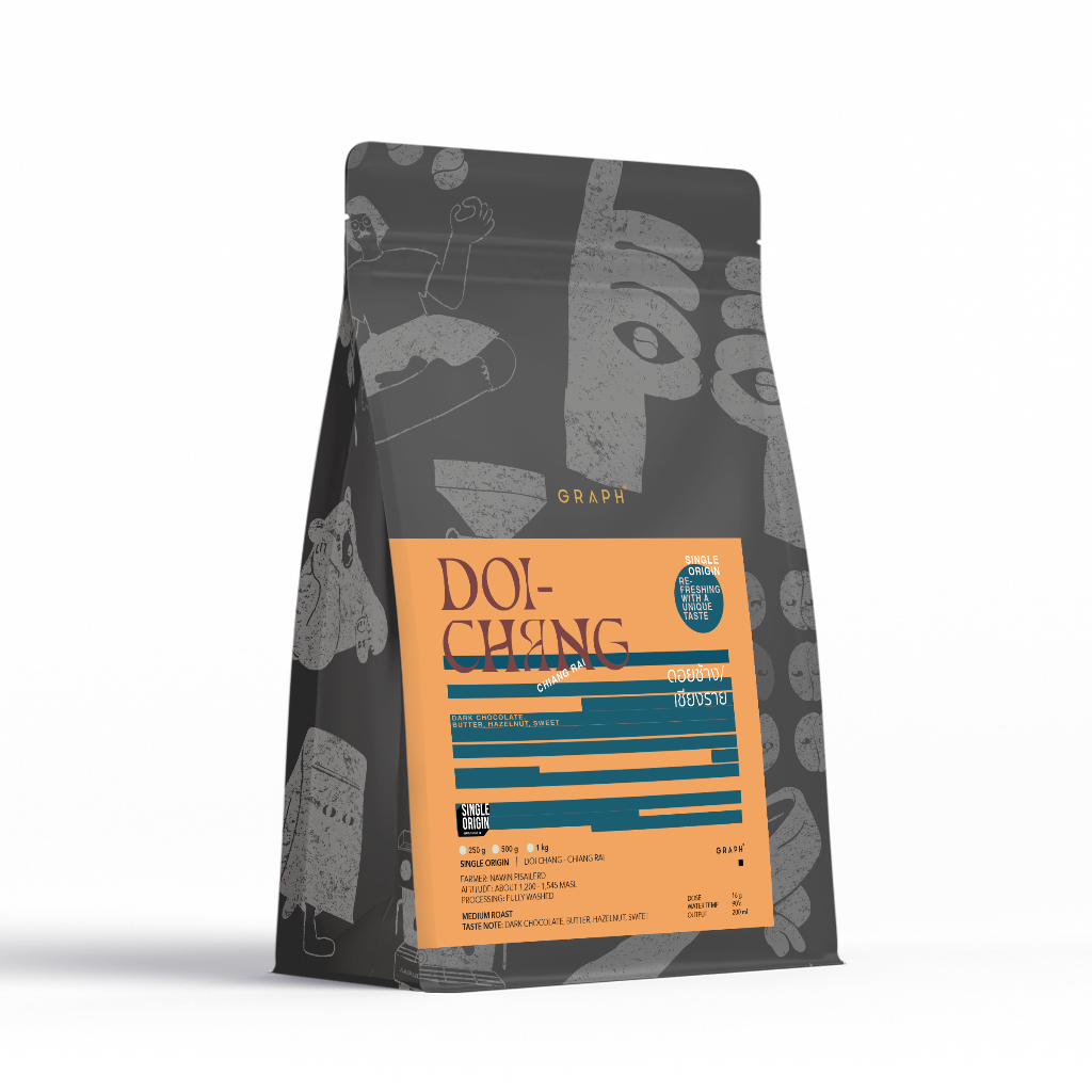 GRAPH | เมล็ดกาแฟ SINGLE ORIGIN - DOI CHANG 100g.