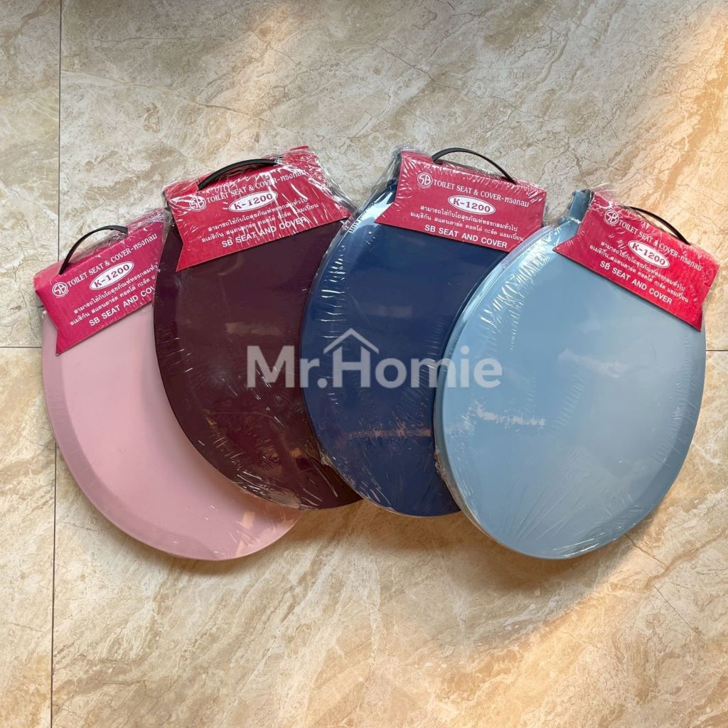 ฝารองนั่งชักโครก ทรงกลม สีขาวพิเศษ และ สีอื่นๆ SB K-1200A