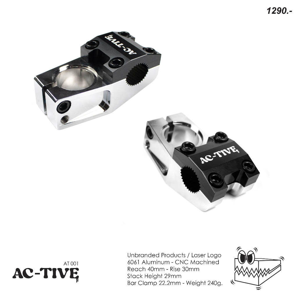 AT-001 : Stem / Chrome and Black (Top) / 1,290 B.