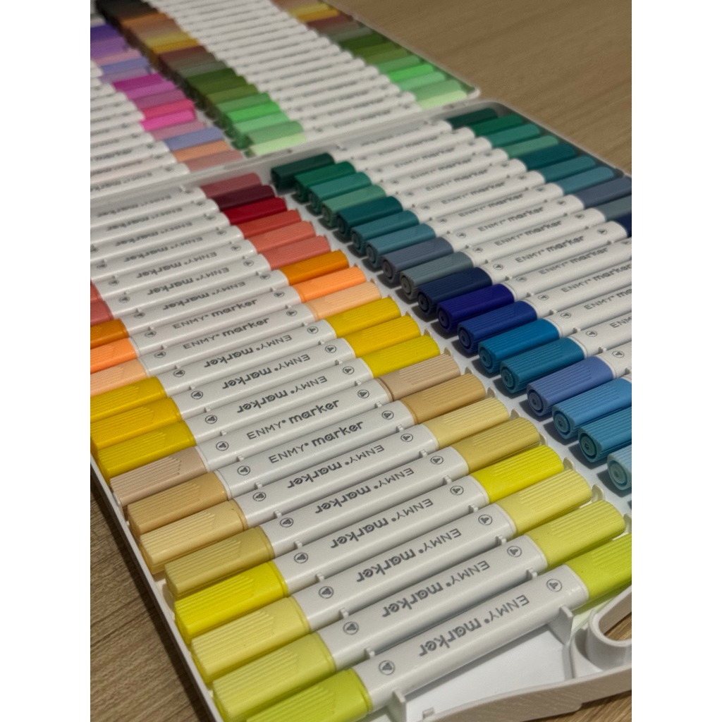 Ohayo ปากกาอะคริลิค 2 หัว 80 สี ปากกามาร์กเกอร์อะคริลิค สามารถล้างได้ ปากกาอะคริลิค กันน้ำ เขียนได้ท