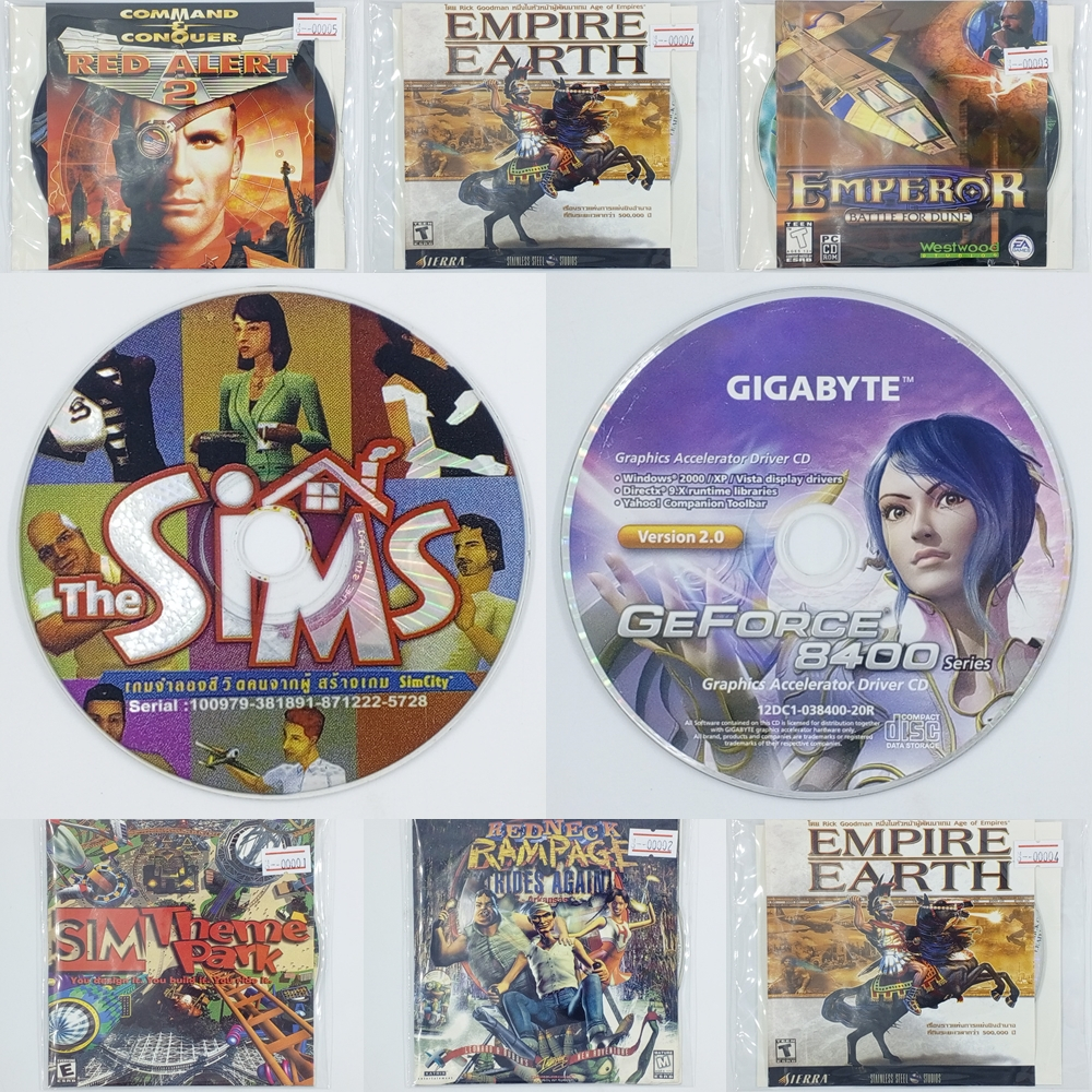 COMPUTER PC GAMES FOR WINDOWS แผ่นเกม PC ก็อปปี้ แผ่นปั๊ม มือสองสภาพดี ใช้งานได้