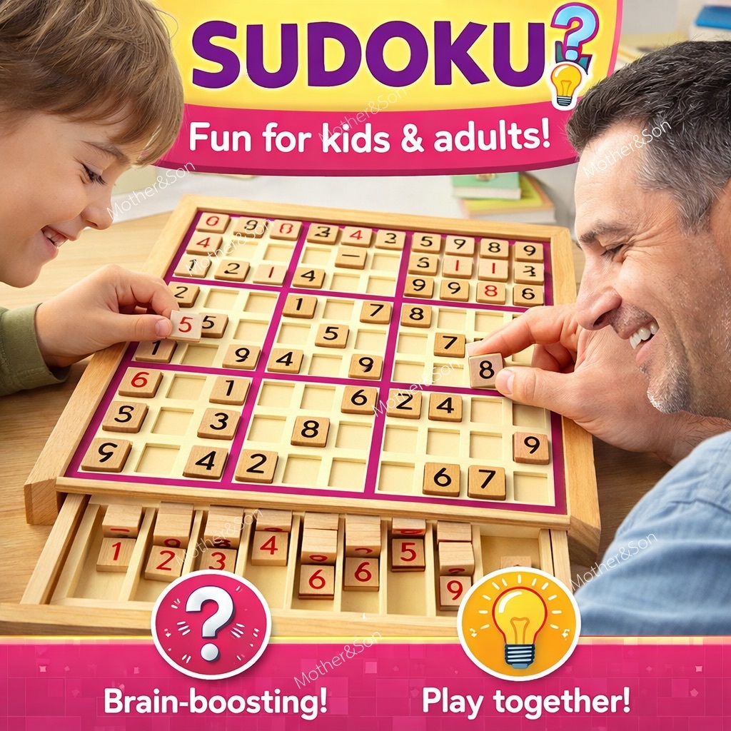 ส่งเร็ว‼️ Sudoku Game กระดานไม้บอร์ดเกมคณิต