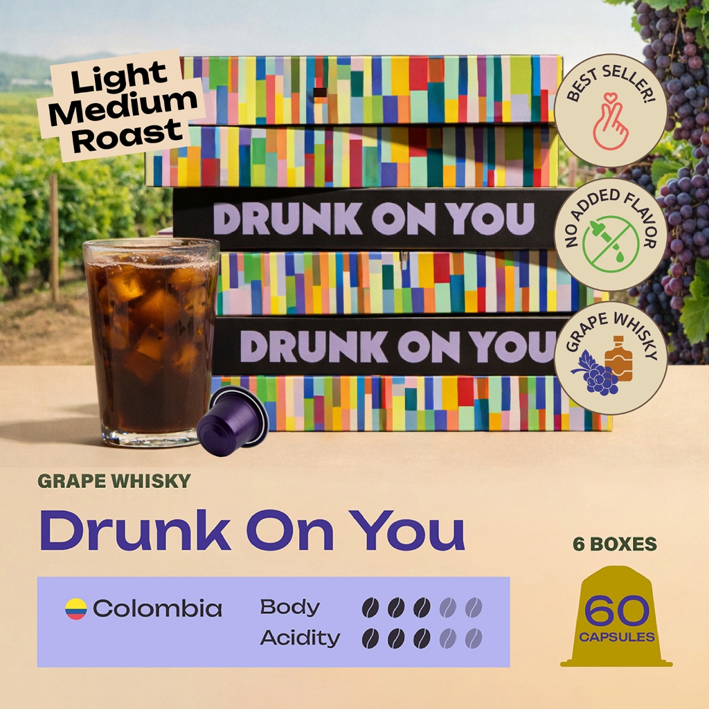 6 กล่อง Drunk On You กาแฟแคปซูลระบบ Nespresso® | Coffee Capsules Nespresso® Compatible | OFFDROME
