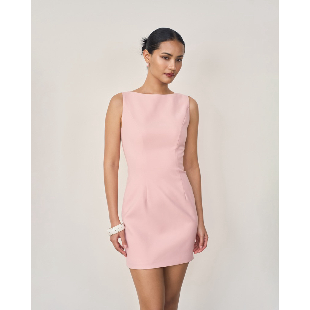 ORCHIDA - Boatneck Mini Dress