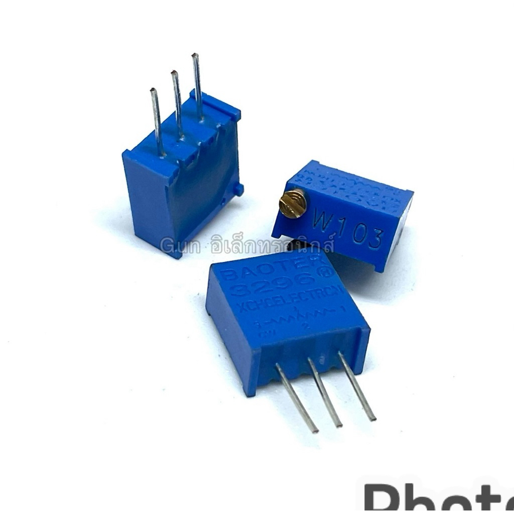 ตัวต้านทานปรับค่า VR แนวตั้ง 3296W Trimpot Trimmer Potentiometer ทิมพอต 3296(แพ็ค5ชิ้น)