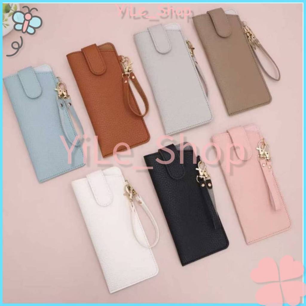 【CODจัดส่งจากไทย】INS กระเป๋าหนัง PU เก็บแว่นกันแดดดีไซน์ใหม่ 5สีสวยมีเชือกแขวนพกพาง่ายทนทานไม่ฉีกขาดที่ใส่แว่นกันแดดY2K
