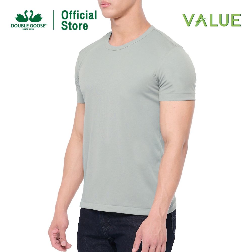 ห่านคู่ เสื้อยืด รุ่น Value ใส่สบาย ไม่ต้องรีด สีเทาเข้ม — صورة 2