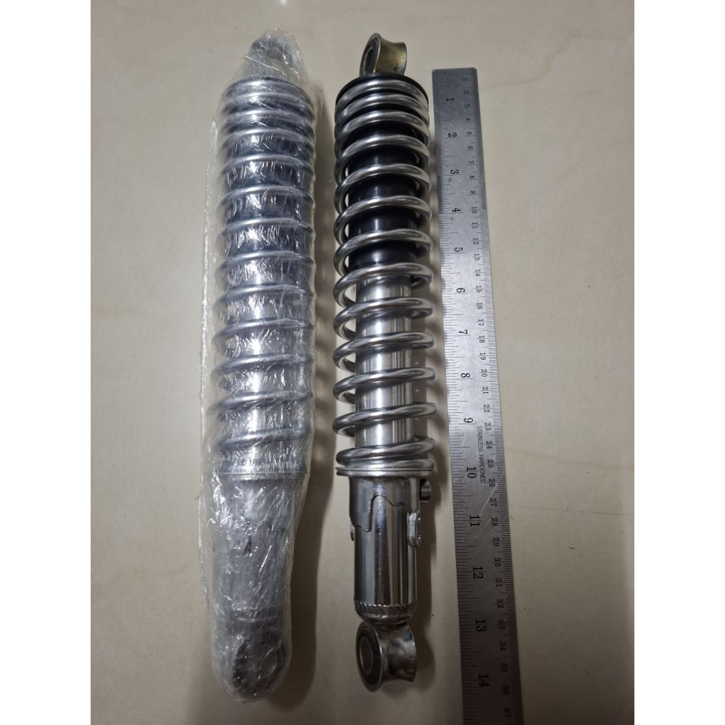 โช๊คหลัง Suzuki TS100N-TS100C-TS100ER-TS125N-TS125C-TS125ER แบบชุบเงาของแท้ญี่ปุ่นใหม่เก่าเก็บสภาพสว