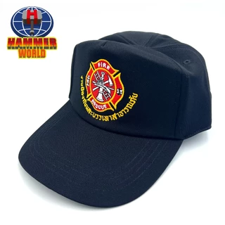 หมวก ปภ สำหรับนักดับเพลิง สีดำ HAMMERWORLD