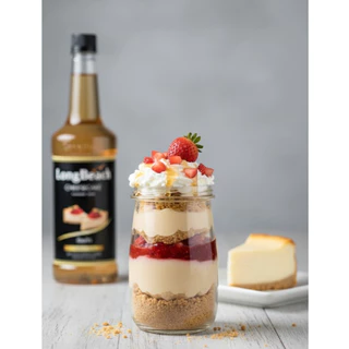 ลองบีชไซรัป ชีสเค้ก (740 ml.) LongBeach Cheesecake Syrup น้ำเชื่อม/ น้ำหวาน/ น้ำผลไม้เข้มข้น