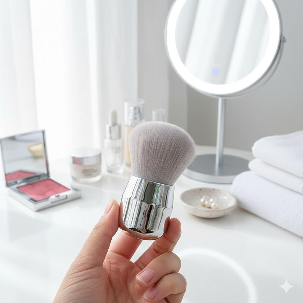 (มีส่งด่วน)  แปรงแต่งหน้า Kabuki ขนนุ่ม ปัดแก้ม เบลนด์ง่าย - รูปที่ 2