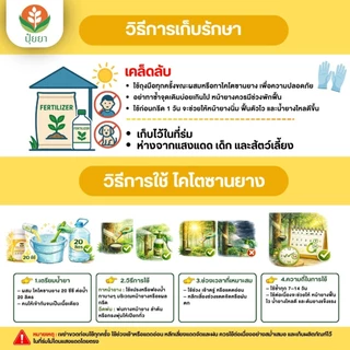 ปุ๋ยยาออนไลน์ 3 แถม 2 (ไคโตซานยาง 1 ขวด + แพลนท์โปร 1 ขวด + อะมิโนยาง 1 ขวด แถม แคลโกลว์ 100cc + เสื้อปุ๋ย 1 ตัว)