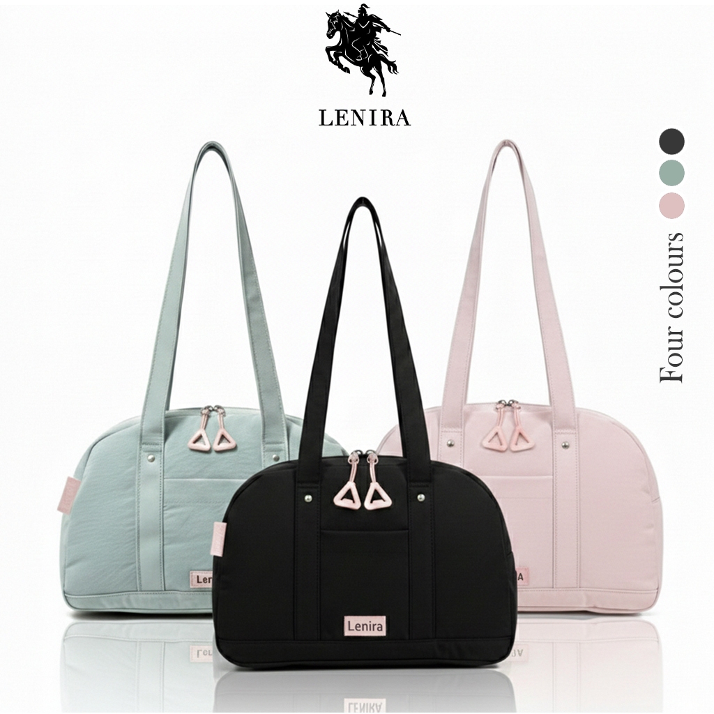 ส่งด่วน Lenira (B2525) กระเป๋าถือสะพายไหล่ผ้าไนล่อน ป้ายLenira