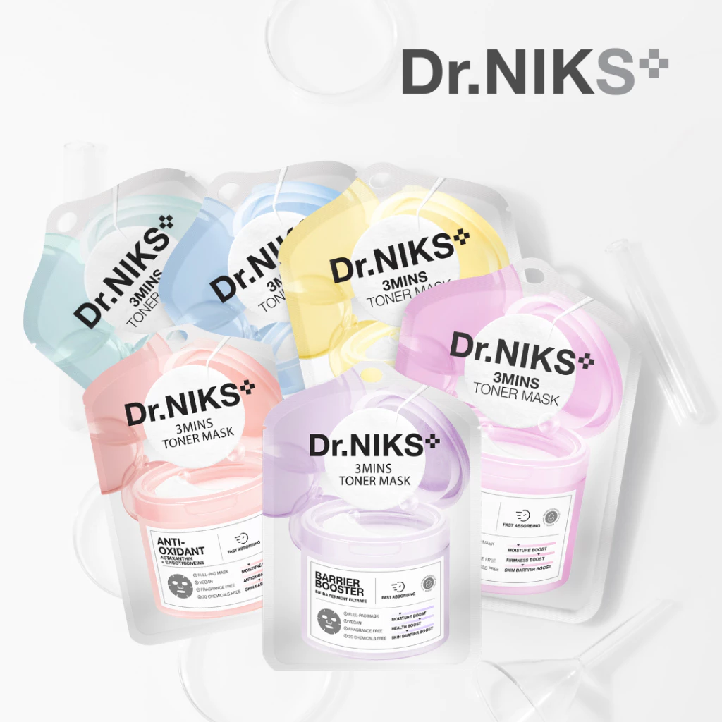 [SET 12 ชิ้น] Dr.niks ทรีมินิทส์โทนเนอร์มาสก์ 20ml มีทั้งหมด 6 สูตร