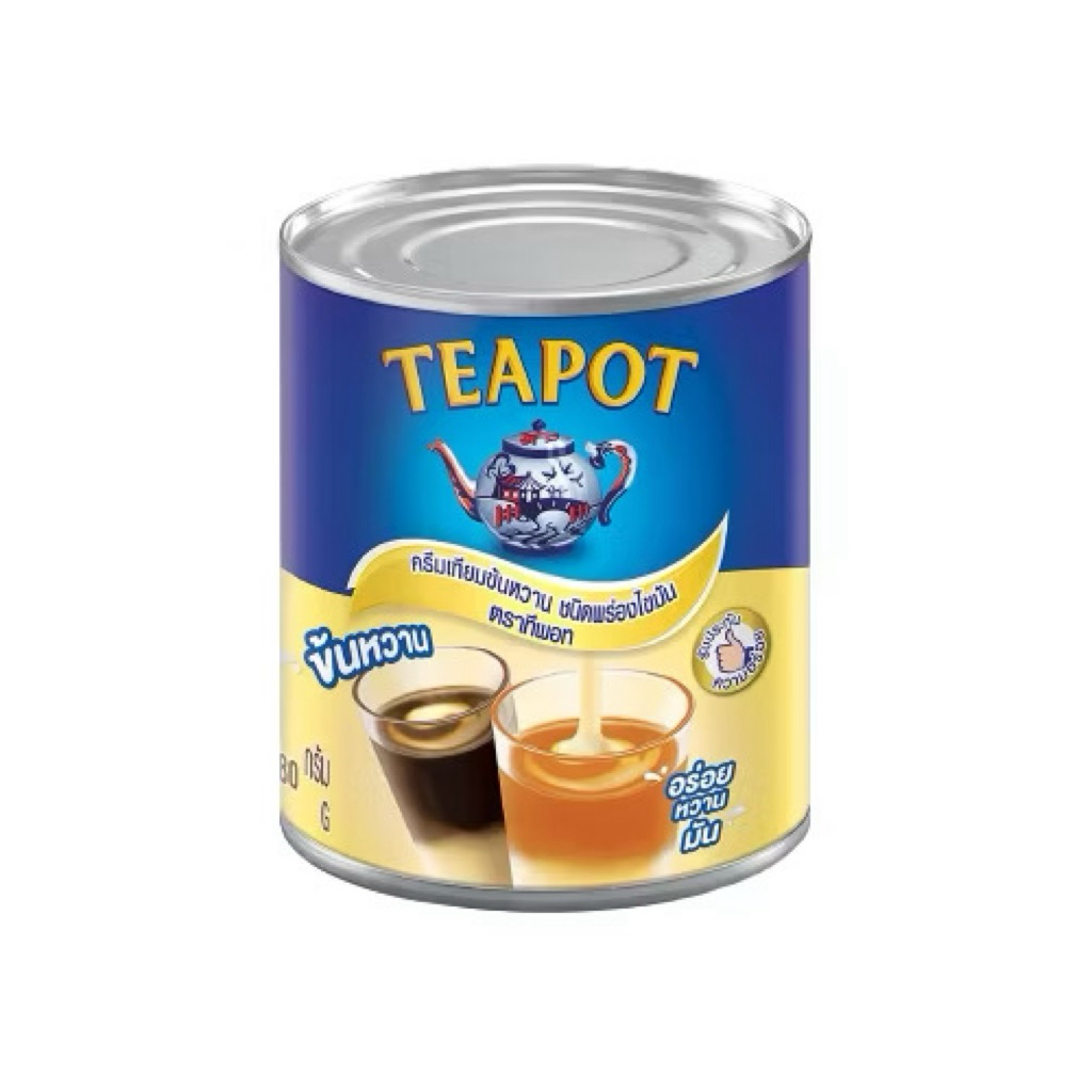 ถูกสุด! ของแท้ นมข้นหวาน Teapot 380g. (กระป๋อง)