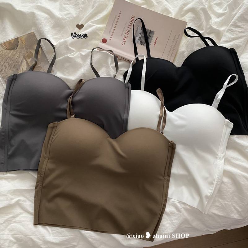 [ส่งจากไทย] Studio Bra #bra-182 สายเดี่ยว เสื้อทับ มีฟองน้ำในตัว ผ้าดีมาก