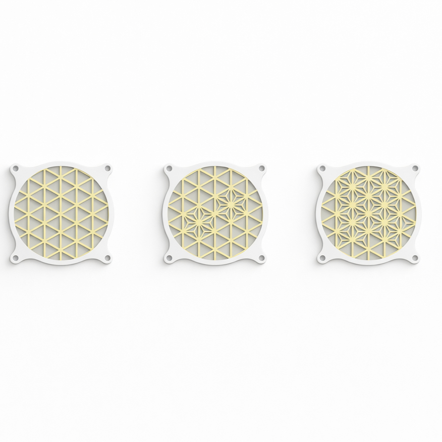 กรอบพัดลมคอม Kumiko - 120mm, 120mm fan cover, fan grill