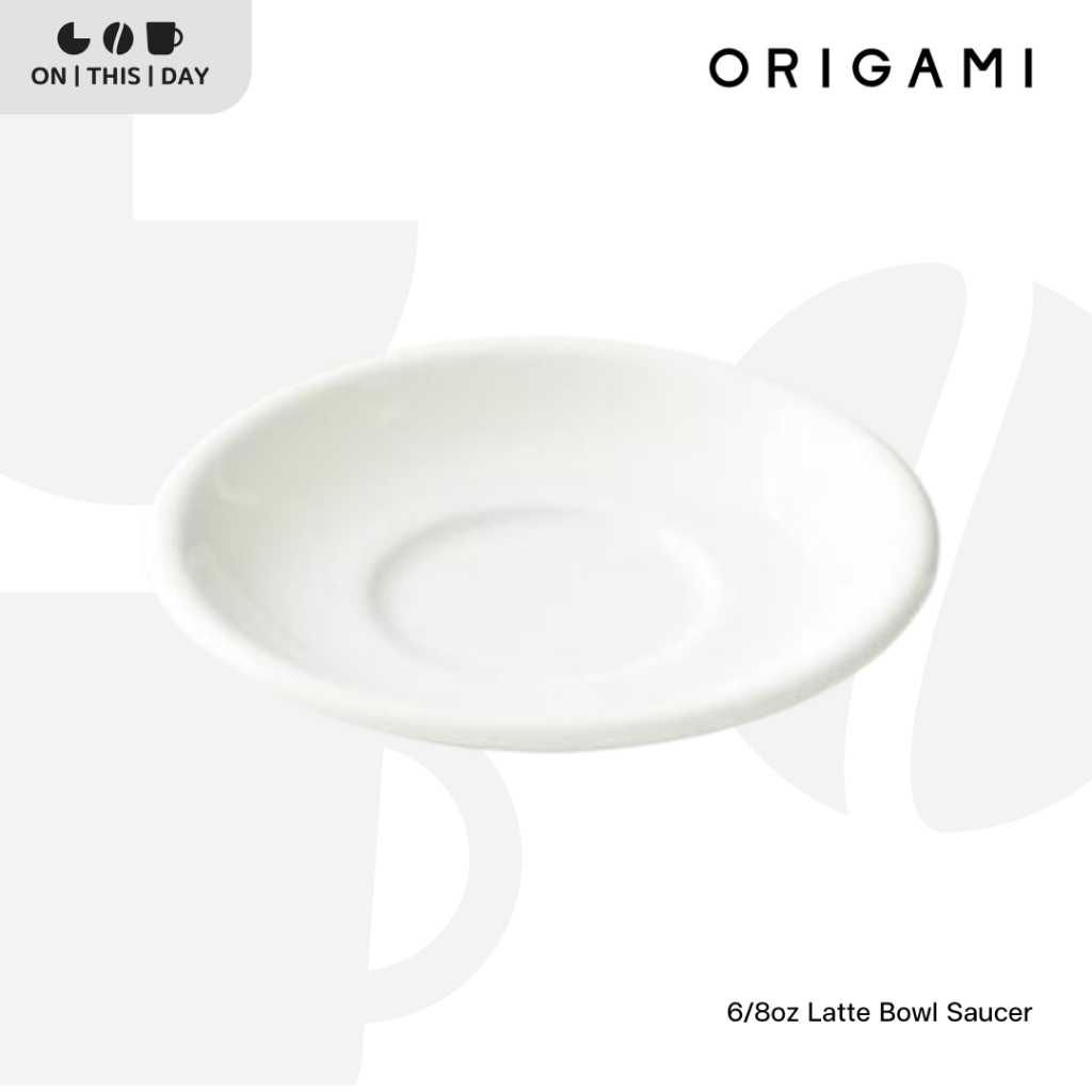 ORIGAMI 6 / 8 oz Latte Bowl Saucer จานรองแก้วลาเต้
