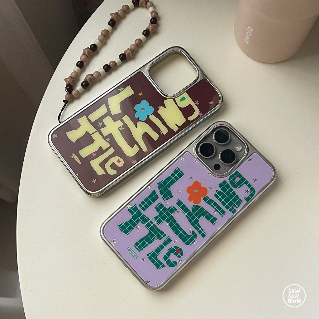 [พร้อมส่ง]❗️จัดส่ง 27 พ.ค.❗️Magnetic Case - Little Thing เนื้อเงา (เคสแม่เหล็กขอบเงิน)