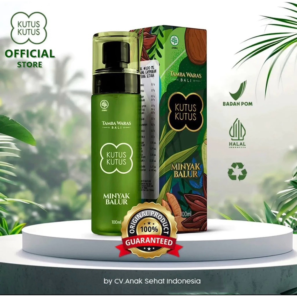 Indonesia Kutus Kutus Minyak Balur Bali Herbal Oil Organic (100ml)