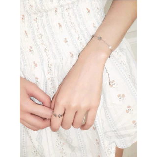 nice try studio -Lilies Love Ring แหวนดีเทลลายหัวใจและดอกไม้ กันน้ำ กันเหงื่อ ไม่ลอก ไม่ดำ