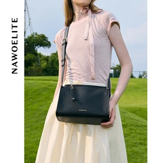 NAWOELITE FUFU Bag Crossbody Bag กระเป๋าแฟชั่นสุภาพสตรีกระเป๋าสะพายข้าง PU เกรดดี ความจุขนาดใหญ่