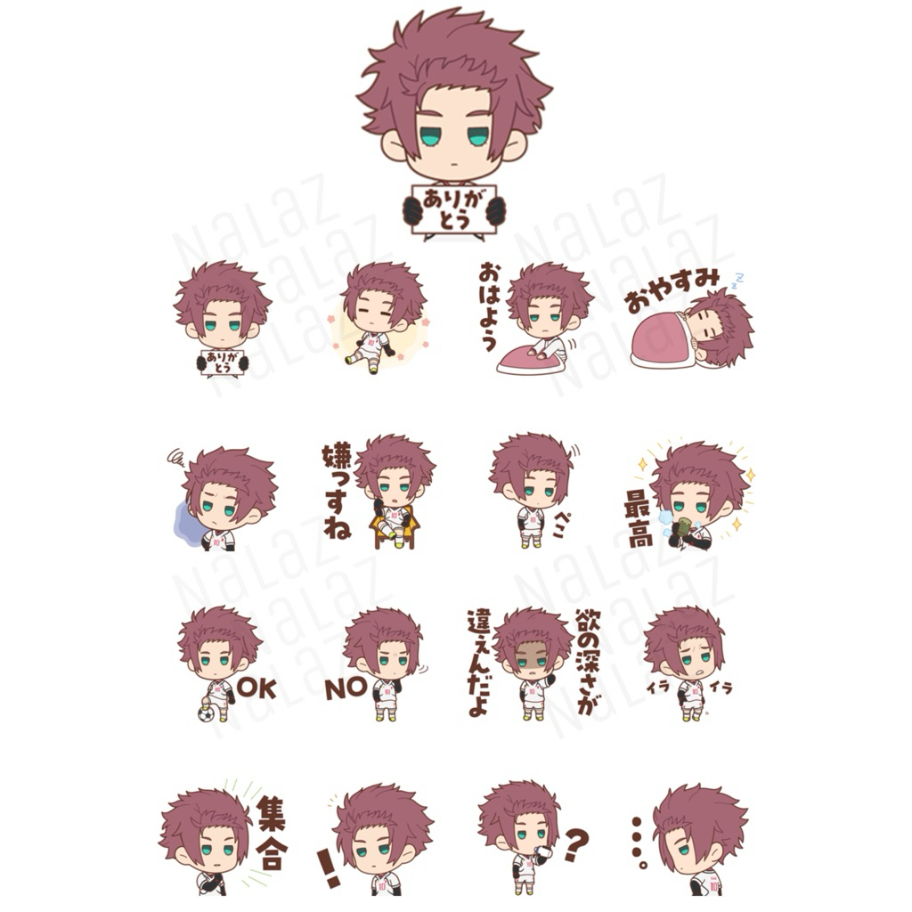 อัพเดท‼️ BLUELOCK ธีมไลน์ สติกเกอร์ไลน์ ขังดวลแข้ง มังงะ บลูล็อค Blue Lock ภาษาญี่ปุ่น ไม่มีวันหมดอา