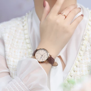 JULIUS นาฬิกาข้อมือผู้หญิง เรียบหรูคลาสสิก พร้อมช่องวัน-วันที่ Collection Classic Luxe รุ่น JA-1381