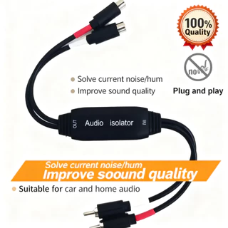 Bling Ground Loop Noise Filter Isolator 3.5 มม . สายเคเบิ้ลสําหรับเครื่องเสียงรถยนต์