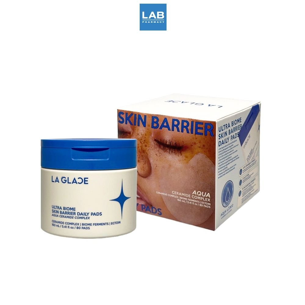 LA GLACE Skin Barrier Daily 80 Pads - ลา กลาส สกิน แบริเออร์ เดลี่ 80 แผ่น