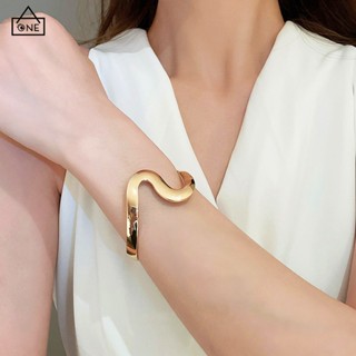 COD❤️สร้อยข้อมือรูปคลื่นเรขาคณิตปรับได้เปิดมัลติฟังก์ชั่นระด…