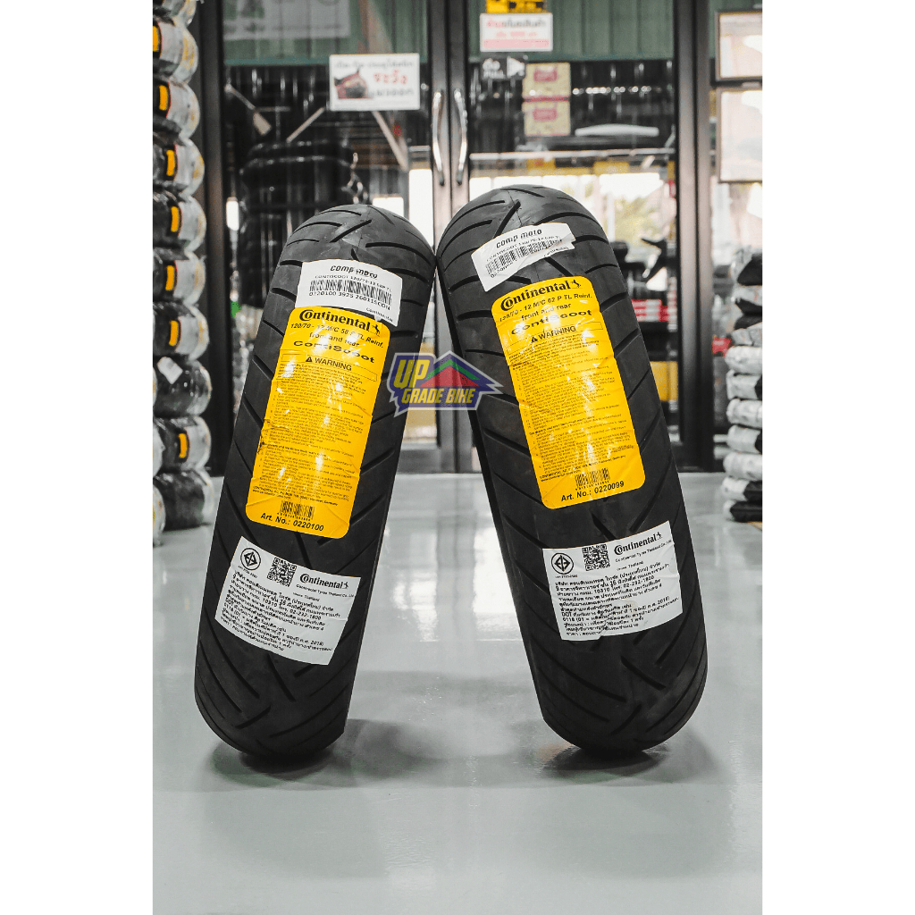 ยาง CONTINENTAL CONTI SCOOT ใส่ VESPA GTS / LAMX200-300 / MONKEY ไซส์เดิม คู่ละ 3,550฿ (ยางปี 25)