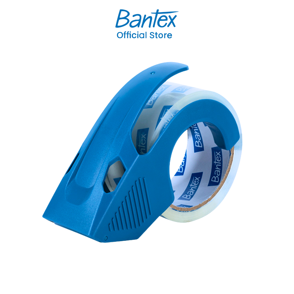 Bantex ตัวตัดเทป พร้อมเทปกาว ที่ตัดเทปปิดกล่องพัสดุ ยกย้ายได้สะดวก ตัวตัดคม ที่ตัดเทป Quiet tape