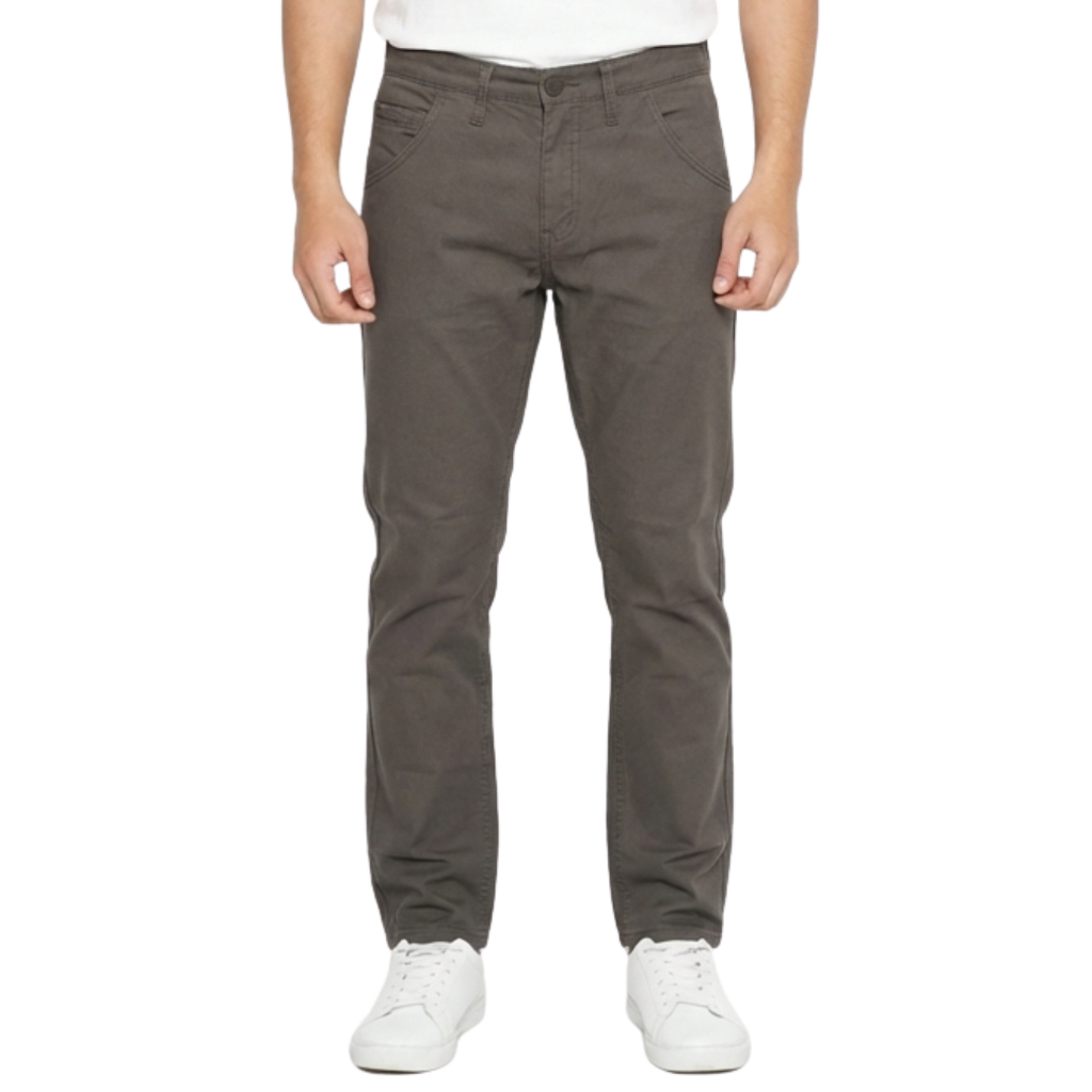 กางเกง ขายาว ชิโน ทรงกระบอก สีน้ำตาล MEDIA JEANS (C801/16) Chino Brown Color Long Pants