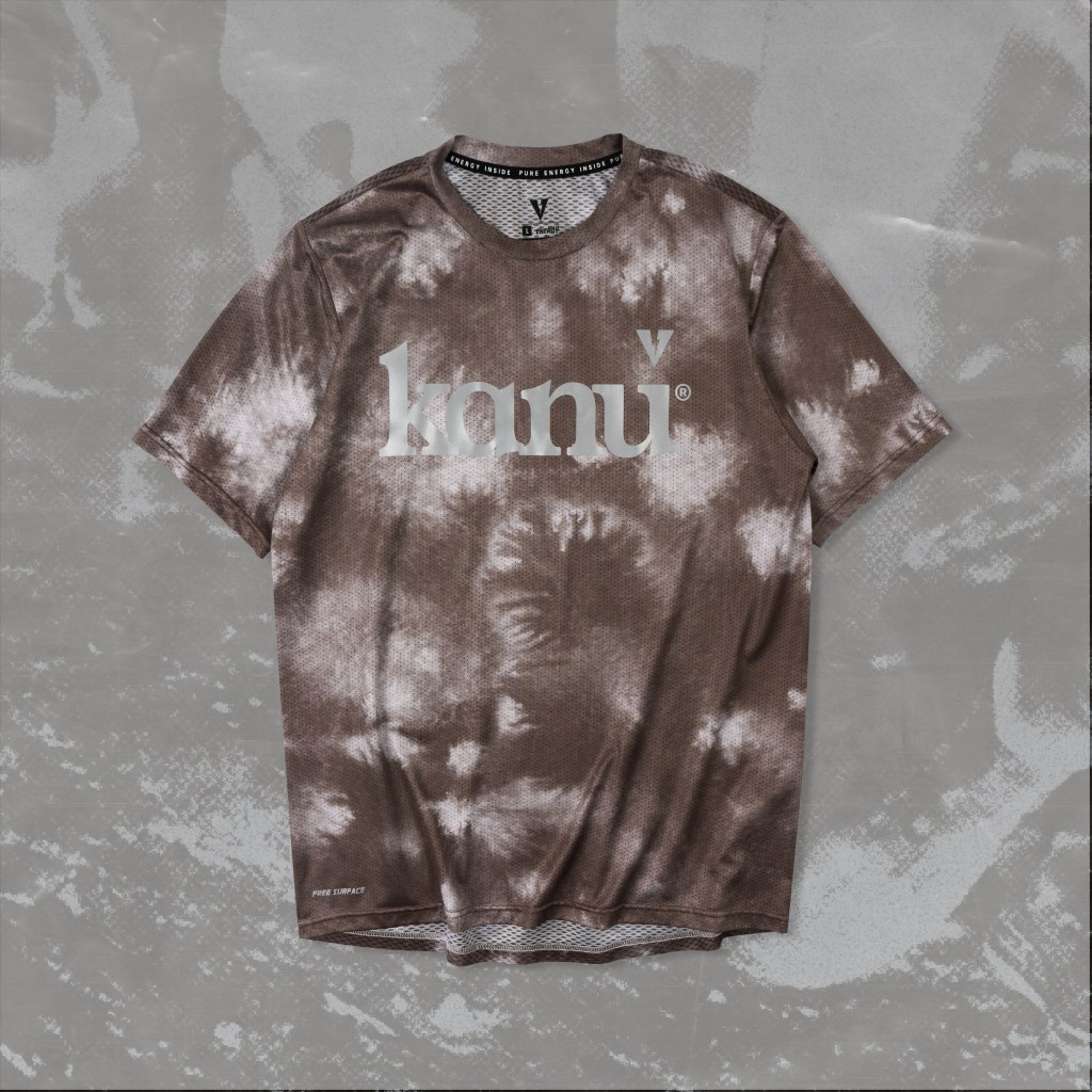 VOLT RUNNING x KANU เสื้อวิ่งแขนสั้น รุ่น Acce 004 Running Club สีน้ำตาล