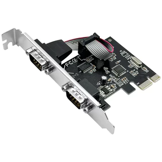 Card PCI Express X1 Serial 2Port/RS-232/RS232/DB9