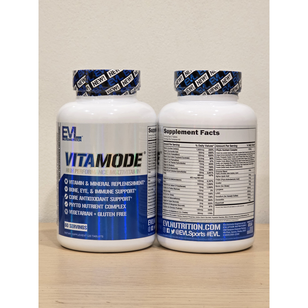 ⚡พร้อมส่ง⚡EVL VITAMODE ขนาด [120เม็ด/60Servings]