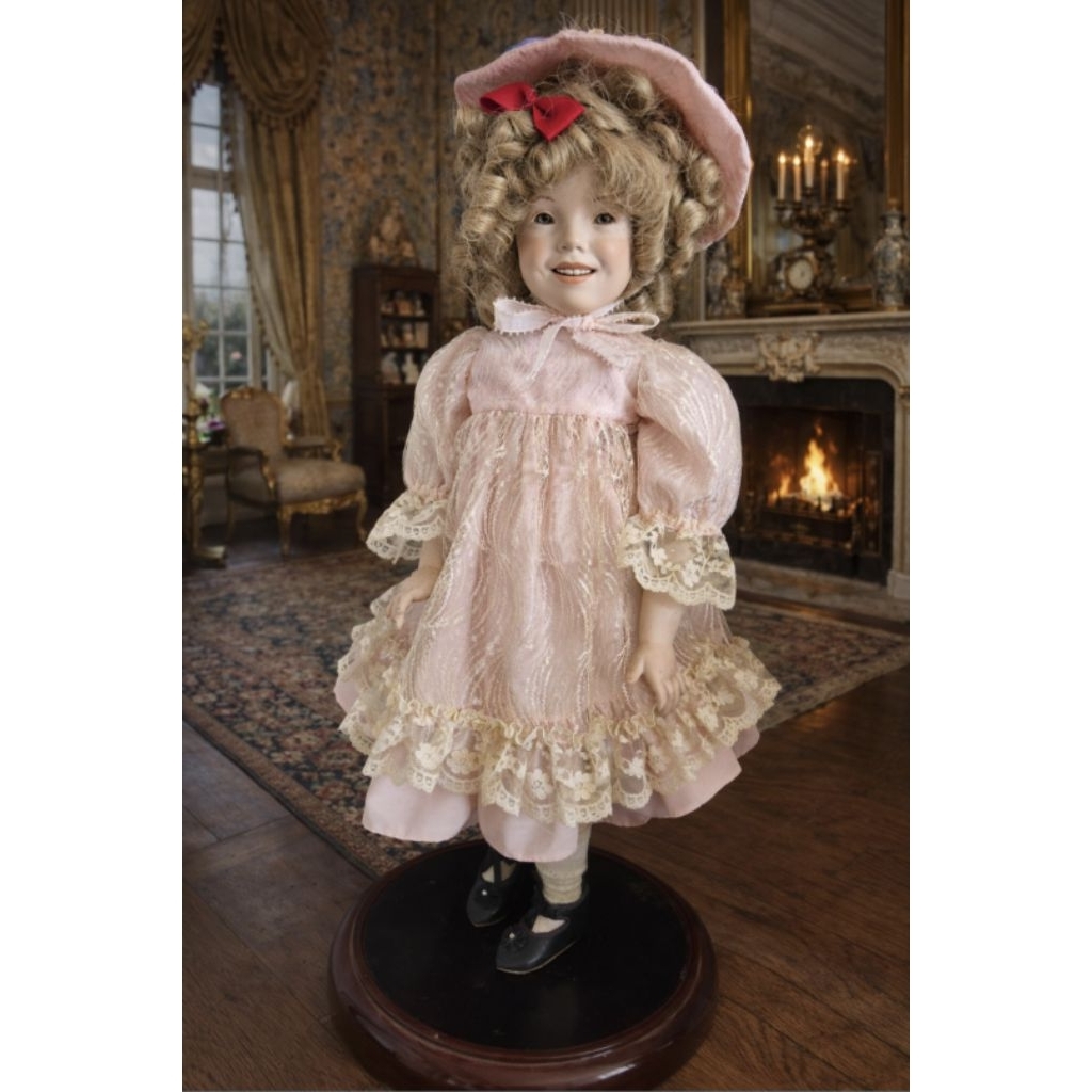 antique porcelain dolls/Porcelain Shirley Temple ตุ๊กตากระเบื้องหน้าน้องเป็นงานสไตล์แอนทีค