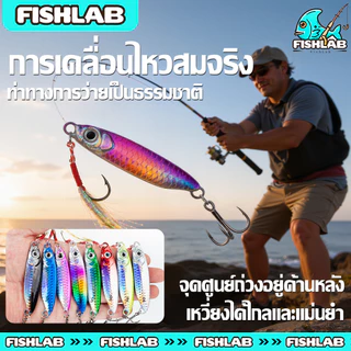เหยื่อตกปลาโลหะ รูปดวงตา 3D ขนาด 7กรัม/10กรัม/15กรัม/20กรัม พร้อมตะขอ คุณภาพดี สะท้อนแสงสูง สีใสสดใสหลากหลาย