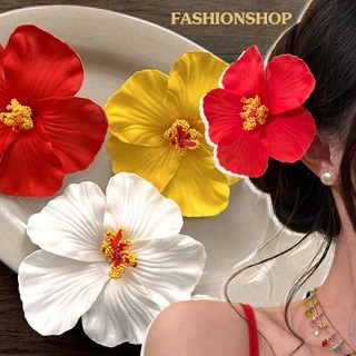 กิ๊บดอกไม้ หน้าม้าคลิปด้านข้าง new year สีแดง สีสันสดใส หรูหรา ins แฟชั่น คุณภาพสูง หลายสี ส่งเร็ว COD