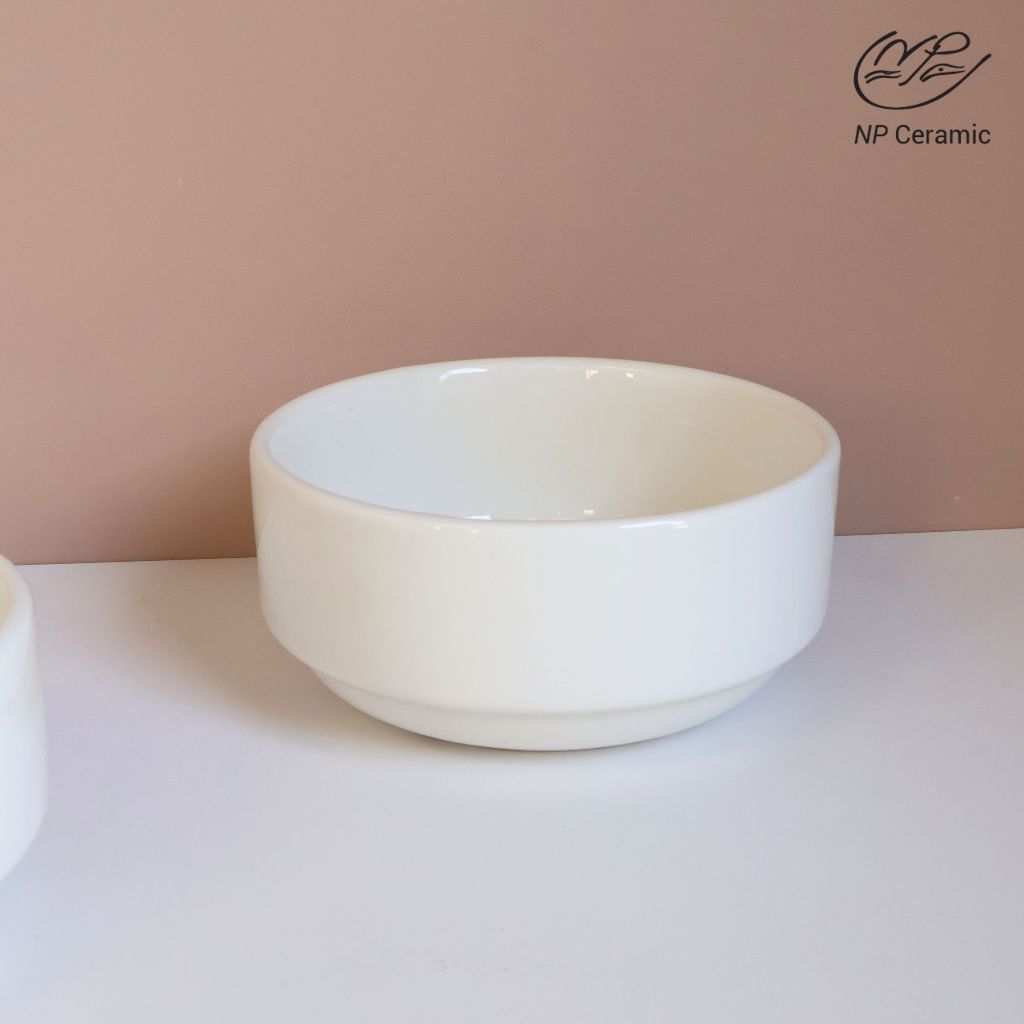 [ลดสูงสุด 80%] NP Ceramic ถ้วยเซรามิค ถ้วยขนมหวาน ขนาด 4 นิ้ว สีขาว ราคา ถูกที่สุด ดีลบีเคเค แกลเลอรีภาพที่ 2