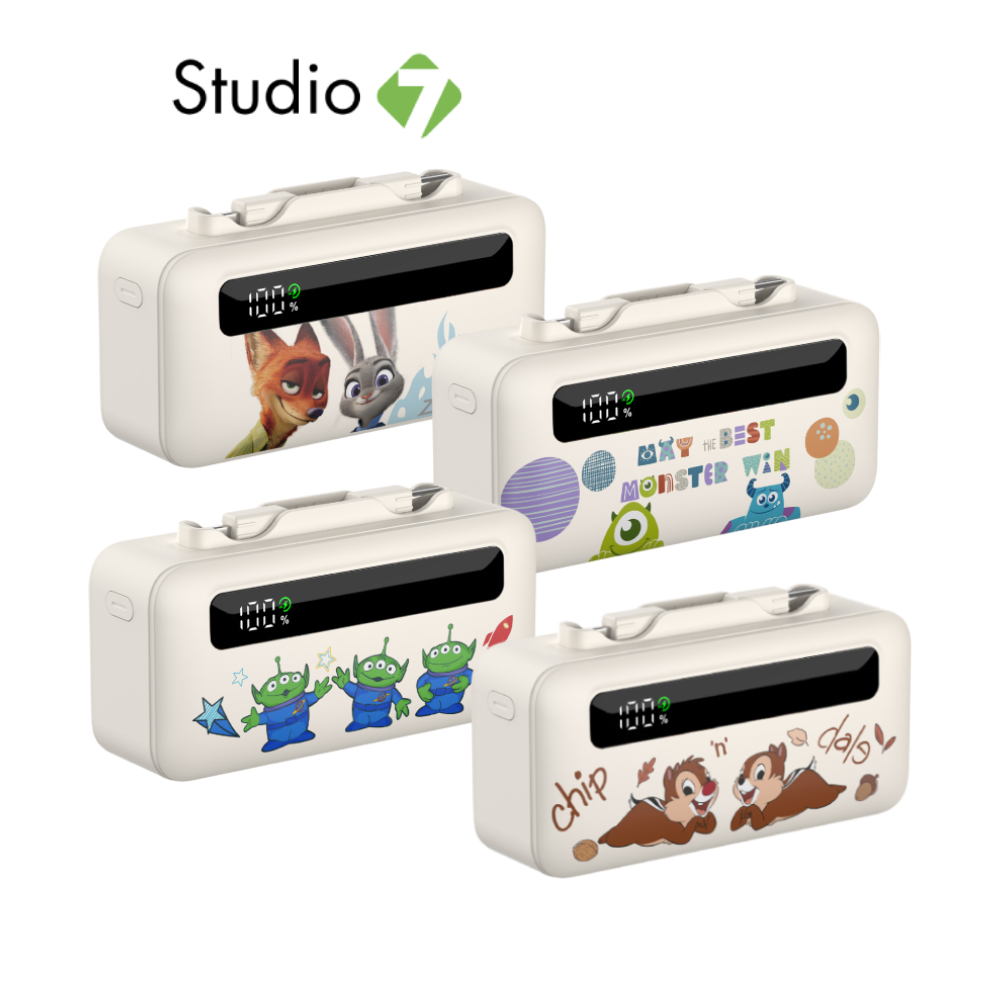 Disney x VEGER พาวเวอร์แบงค์ 5000 mAh B93-B (CCC) by Studio7