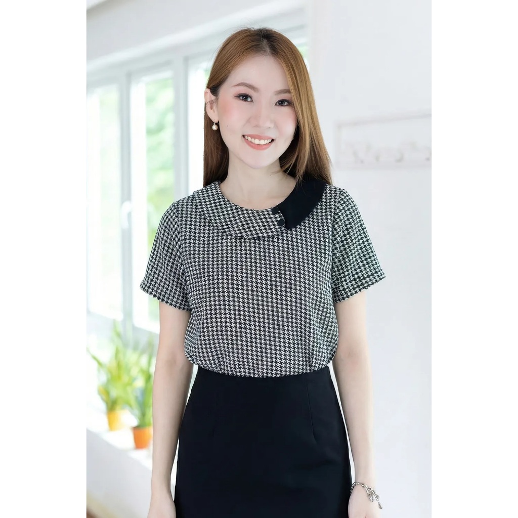Narinari : MT6401 เสื้อแต่งปกบัวซ้อน ผ้าไหมอิตาลี ราคา ถูกที่สุด ดีลบีเคเค แกลเลอรีภาพที่ 3