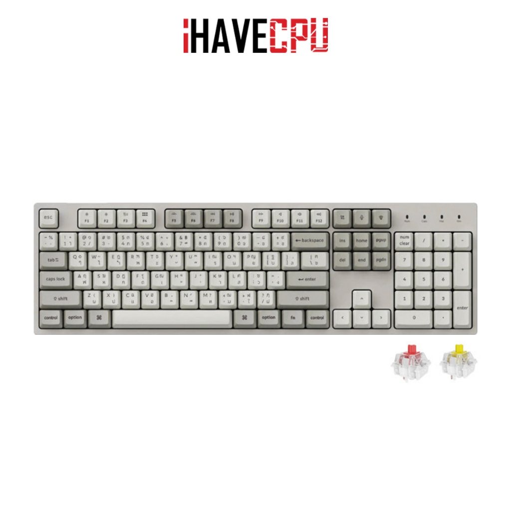 คีย์บอร์ด (keyboard) iHAVECPU KEYCHRON C2 PRO 8K QMK (WHITE) (EN/TH)