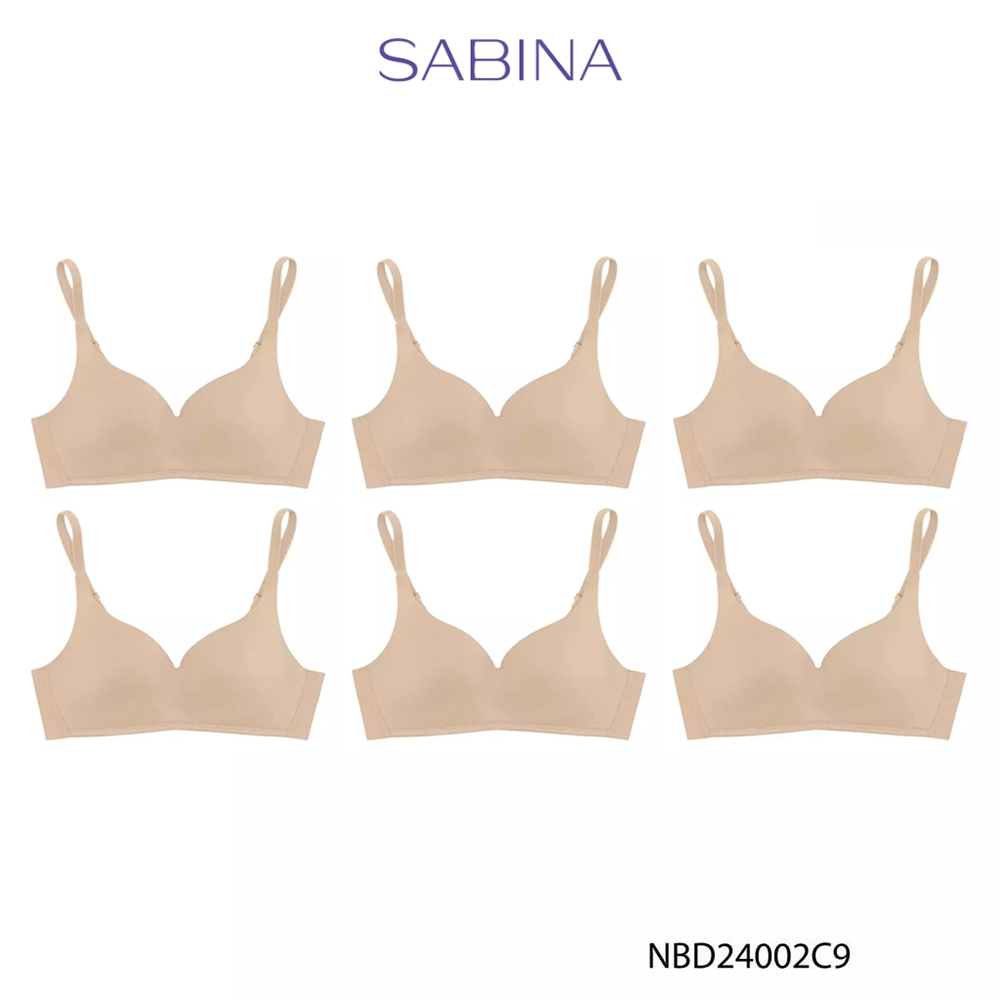[Online Exclusive] (Set 6 ชิ้น) Sabina Perfect Bra Level 1 เสื้อชั้นใน ไร้ตะเข็บ ไร้โครง รหัส NBD240